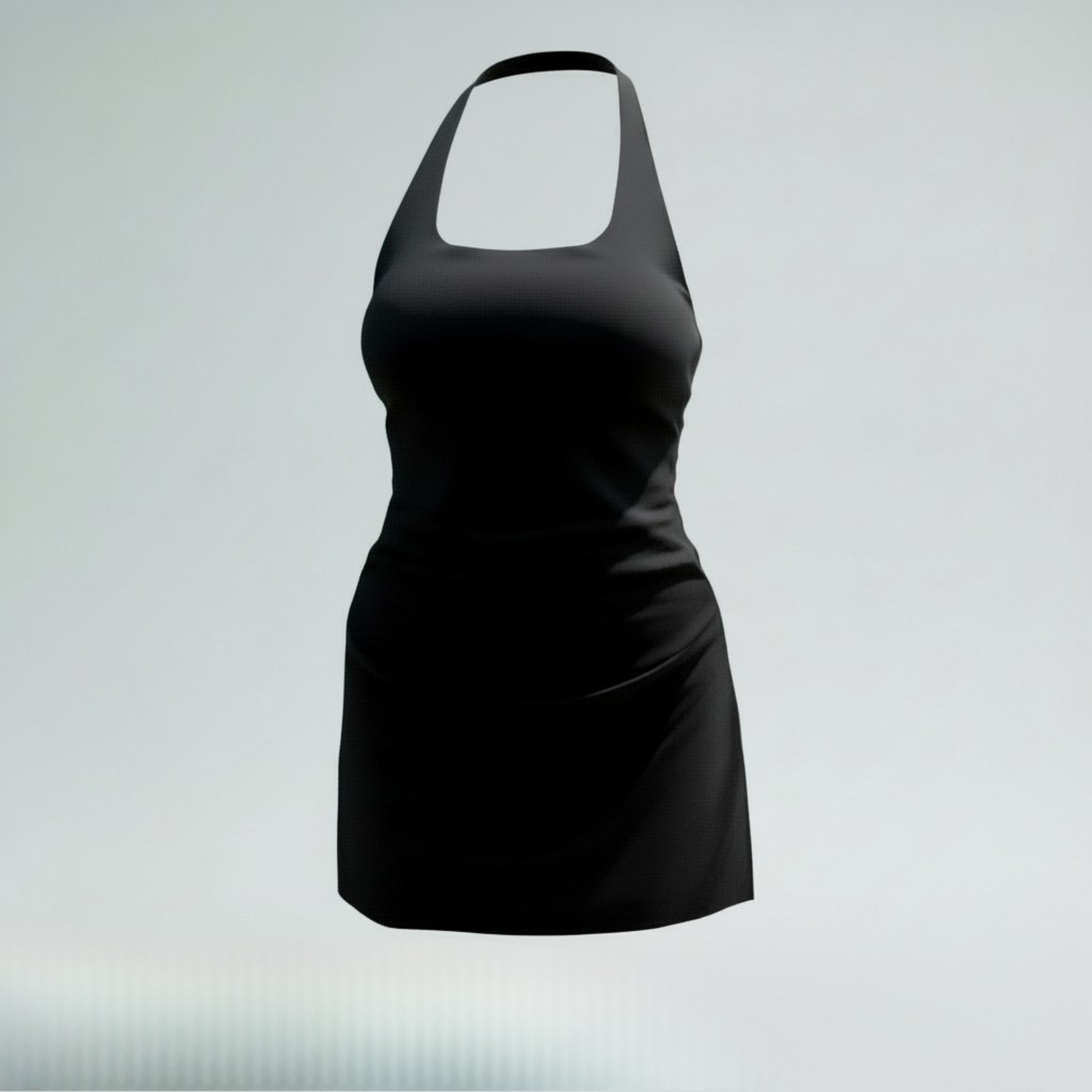Collar mini dress