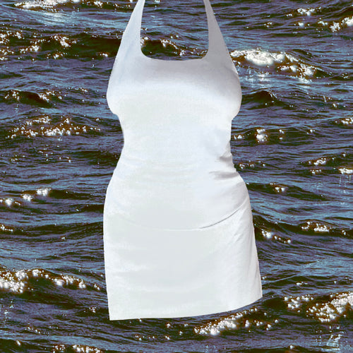 Collar mini dress