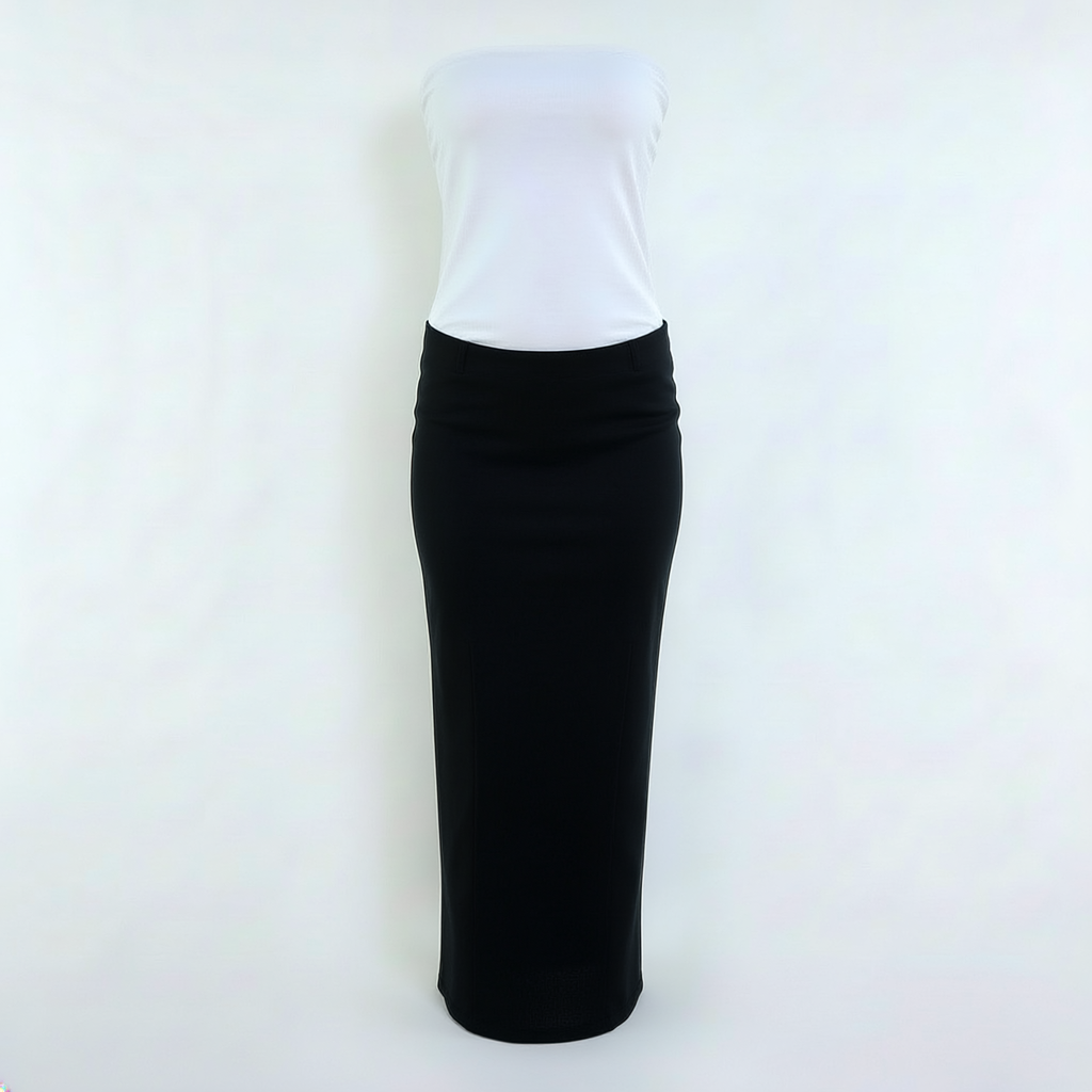 Strapless maxi dress