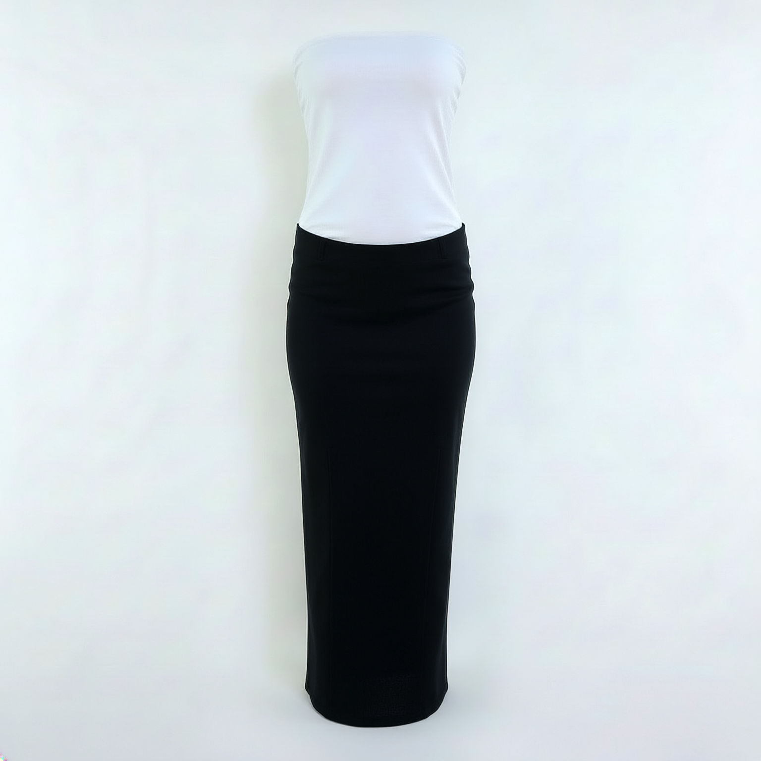 Strapless maxi dress