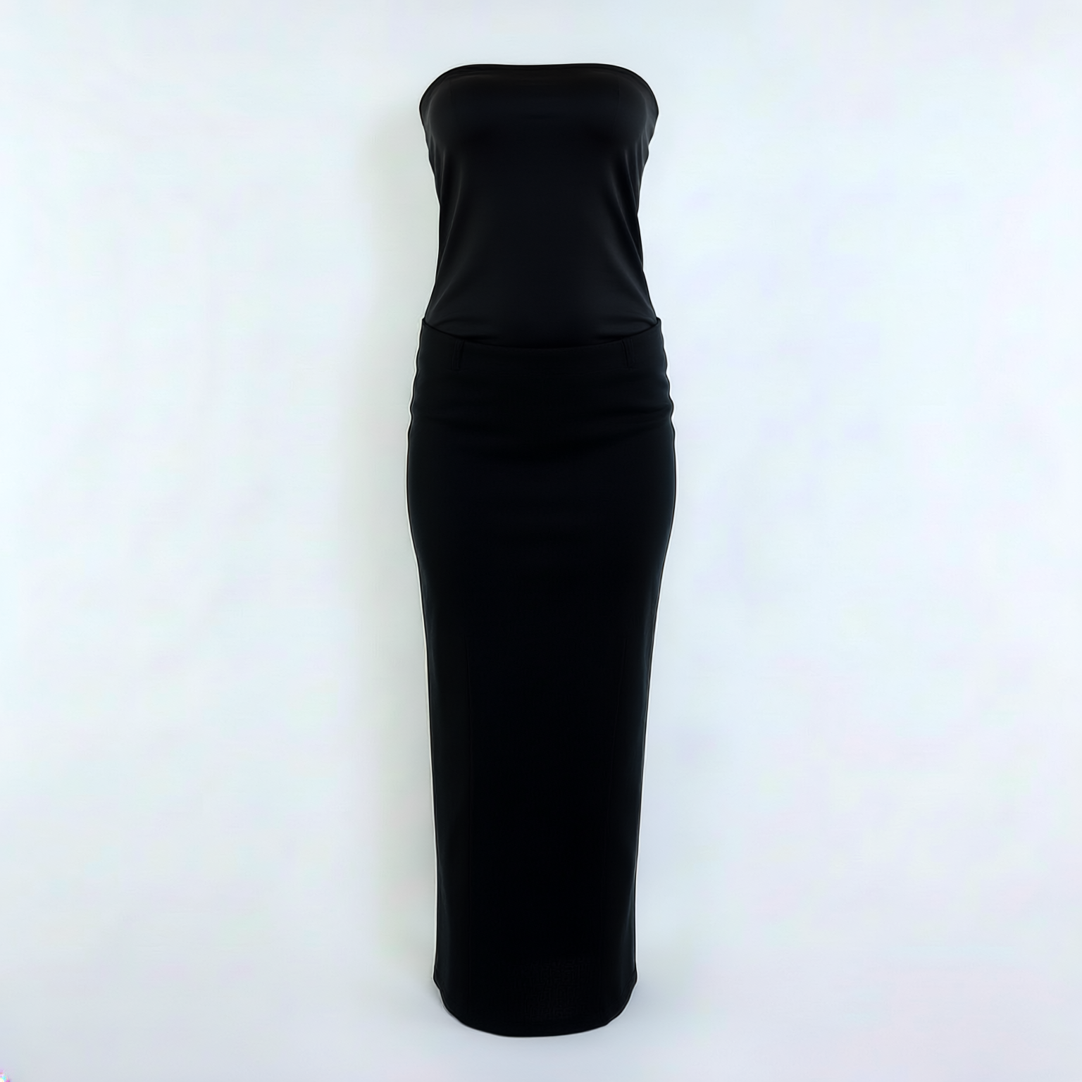 Strapless maxi dress